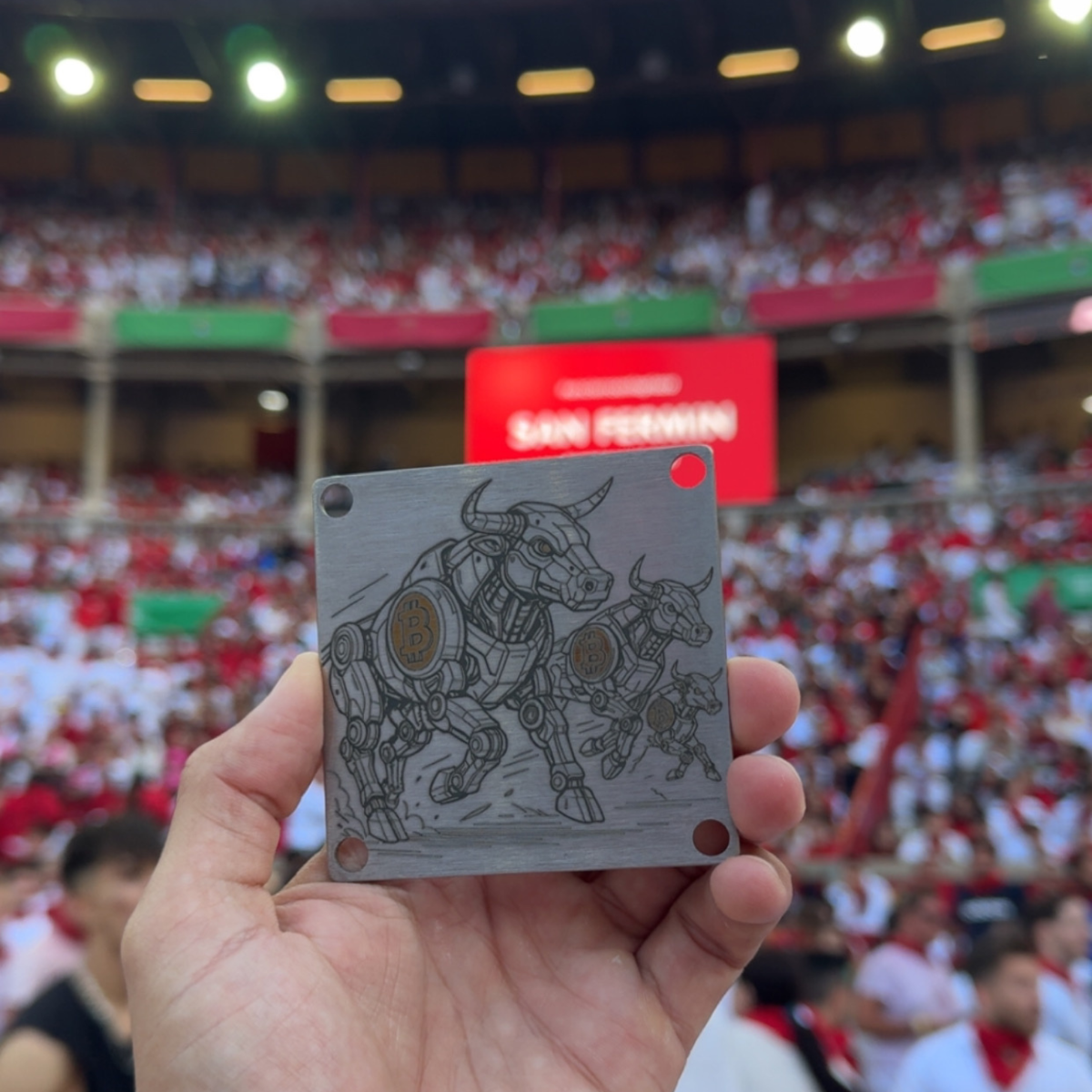 Running with the Bulls Seed Plate