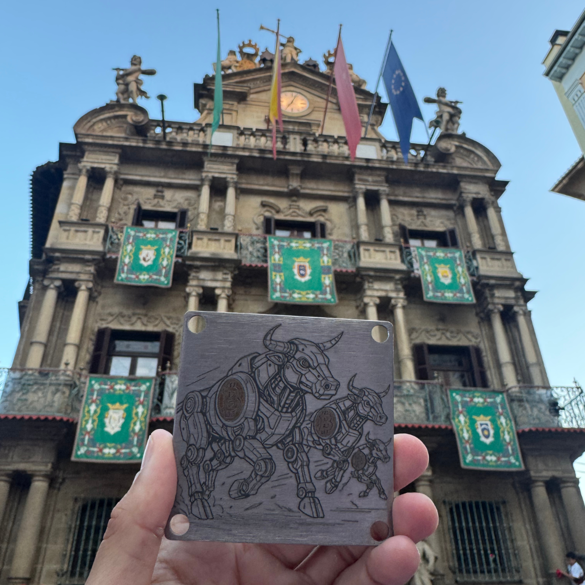 Running with the Bulls Seed Plate