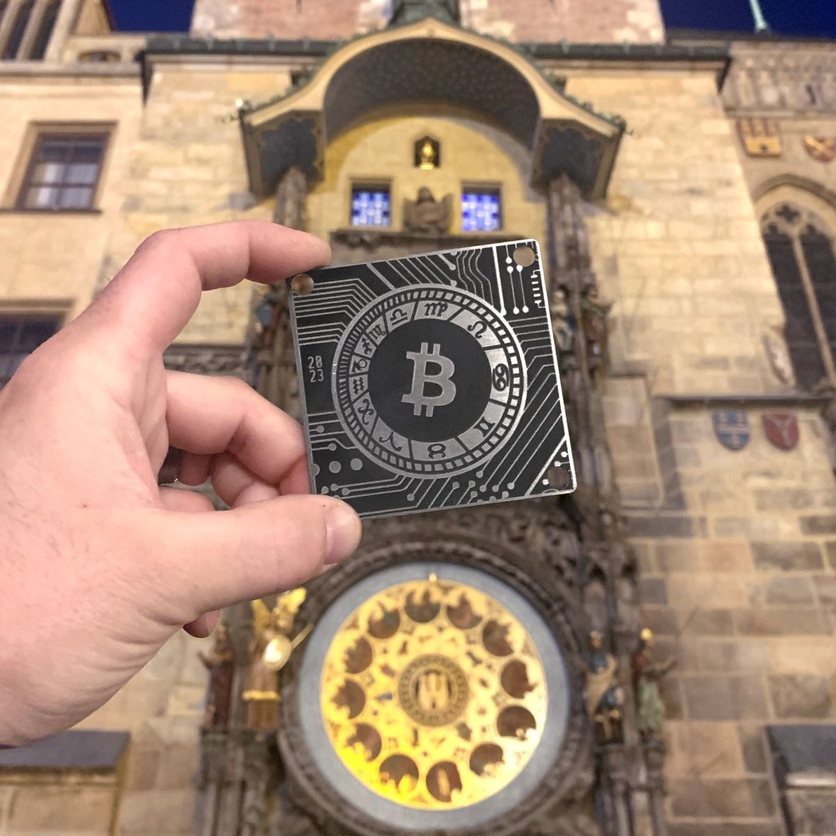 Prague Orloj Titanium Seed Plate