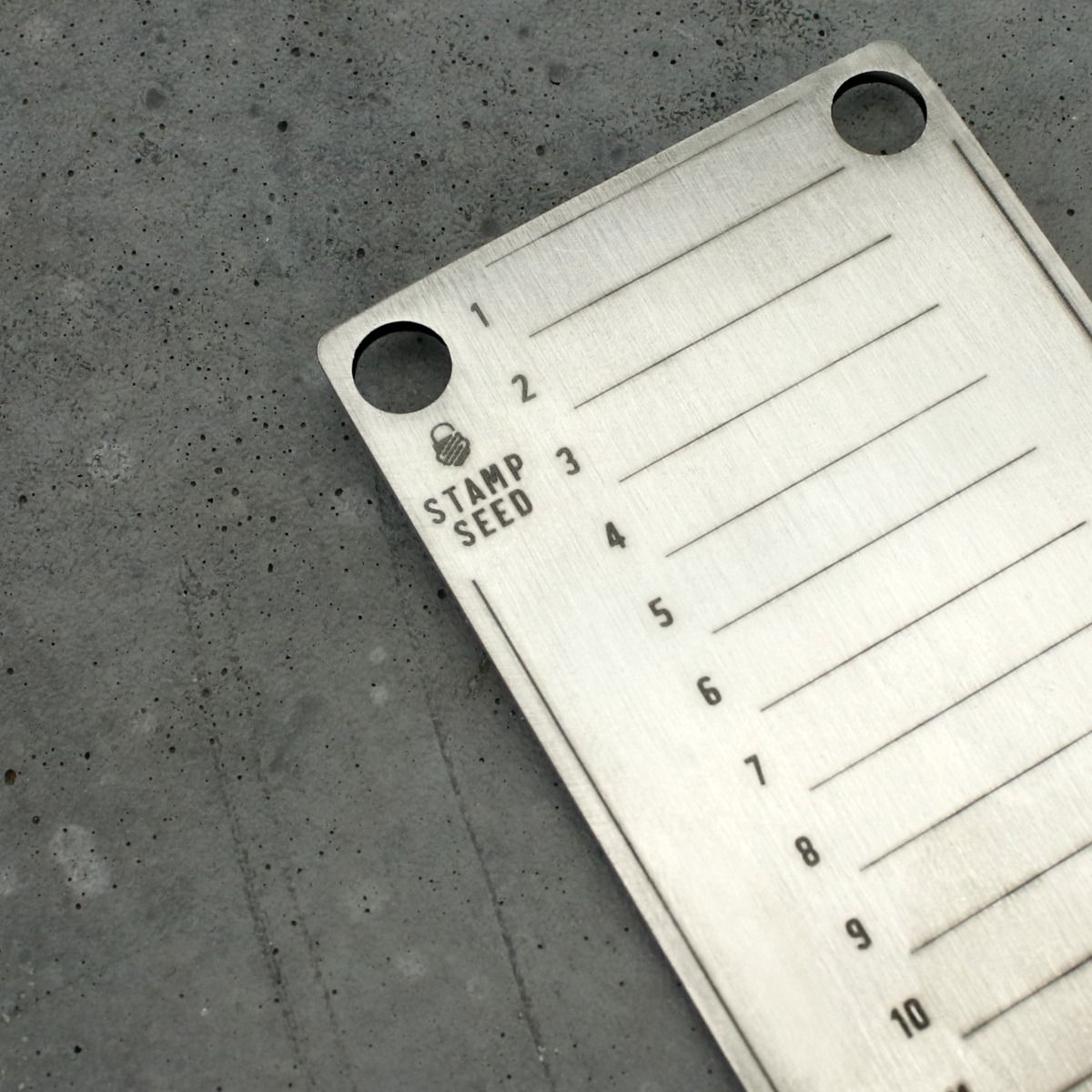Titanium Seed Plate, 12-word