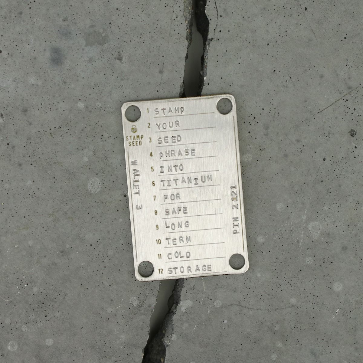 Titanium Seed Plate, 12-word