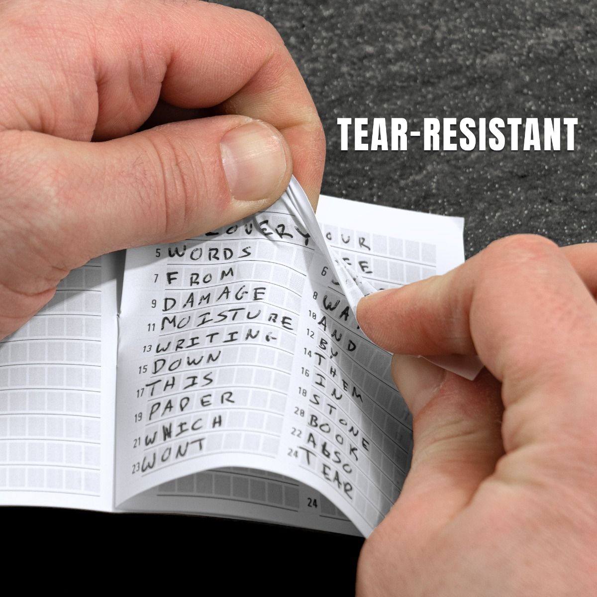Waterproof Seed Phrase Book